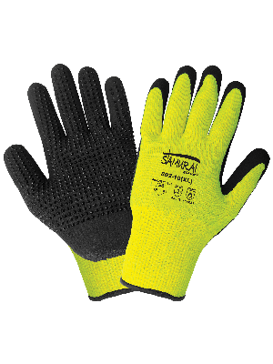 Samurai® CR18NFT Large Lightweight Cut Resistant Gloves Hi-Viz Nitrile Palm 