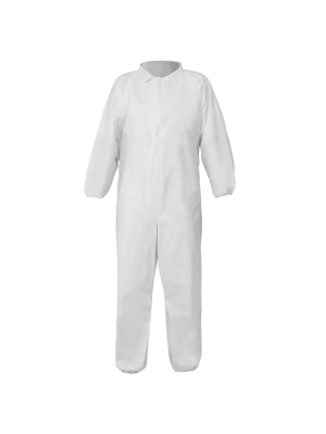 HoganeyVan Safety Protective Clothing Combinaison jetable Vêtements Anti-poussière Vêtements de Laboratoire Combinaison One-Pieces Nonwovens 