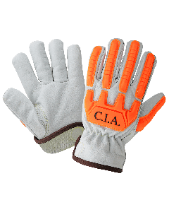 High-Visibility Cut and Impact Resistant Buffalo Leather Drivers Gloves - CIA7700