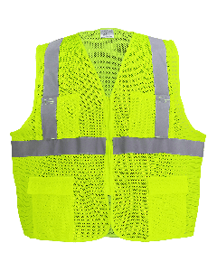 FrogWear&#174; HV High-Visibility Yellow/Green Lightweight Mesh Safety Vest, ANSI Class 2 - GLO-271
