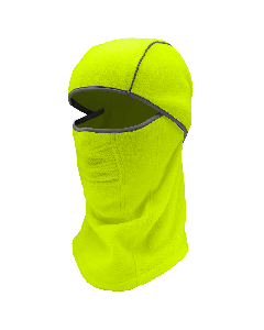 Bullhead Safety&#8482; Winter Liners High-Visibility Yellow/Green, Shoulder-Length, Multifunctional, Hinged Thermal Balaclava - WL310-YG
