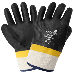 Double-Dipped PVC Chemical Handling Gloves - 2740D