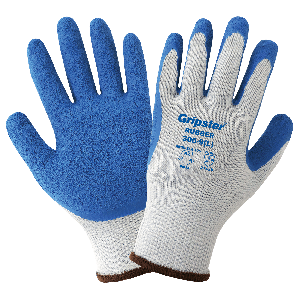 Gripster® Seamless Gray Rubber Palm Coated 10-Gauge Polyester Gloves with Cut, Abrasion and Puncture Resistance - 300