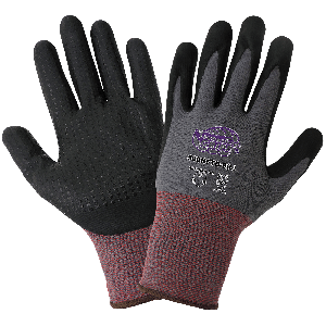 Tsunami Grip® Lightweight Seamless Dotted New Foam Technology Palm Coated Gloves with Cut, Abrasion, and Puncture Resistance - 500NFTD