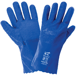 FrogWear® Anti-Vibration Nitrile Chemical Handling Gloves with an Anti-Shock/Vibration Dampening Palm - AV805