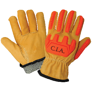 Premium Cowhide Grain Leather Cut, Impact, Abrasion Resistant Gloves - CIA3200