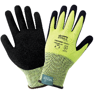 Aramid Fiber Wrapped Steel Work Glove Anti Cut Resistance Kitchen Safety Glove 