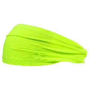 FrogWear™ HV High-Visibility Yellow/Green Tapered Cooling Headband with Four-Way Stretch - HB-401