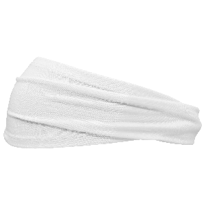 FrogWear™ White Tapered Cooling Headband with Four-Way Stretch - HB-402