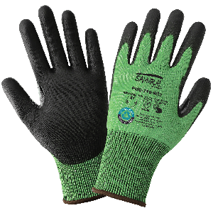 Samurai Glove® Tuffalene® UHMWPE/rPET Polyurethane Coated Cut Resistant Touch Screen Gloves - PUG-718