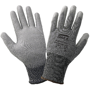Samurai Glove® Smooth Polyurethane-Coated Seamless Gray Tuffalene® UHMWPE Cut, Abrasion, and Puncture Resistant Gloves - PUG-999