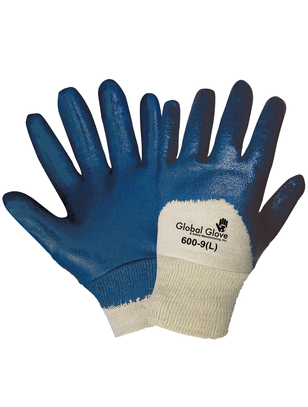 Global Glove and Safety Hand Protection, Eye Protection, Cooling  Protection, Heat Stress, Cut Resistant Protection Solid Nitrile  Three-Quarter Coated Two-Piece Jersey Gloves - 600