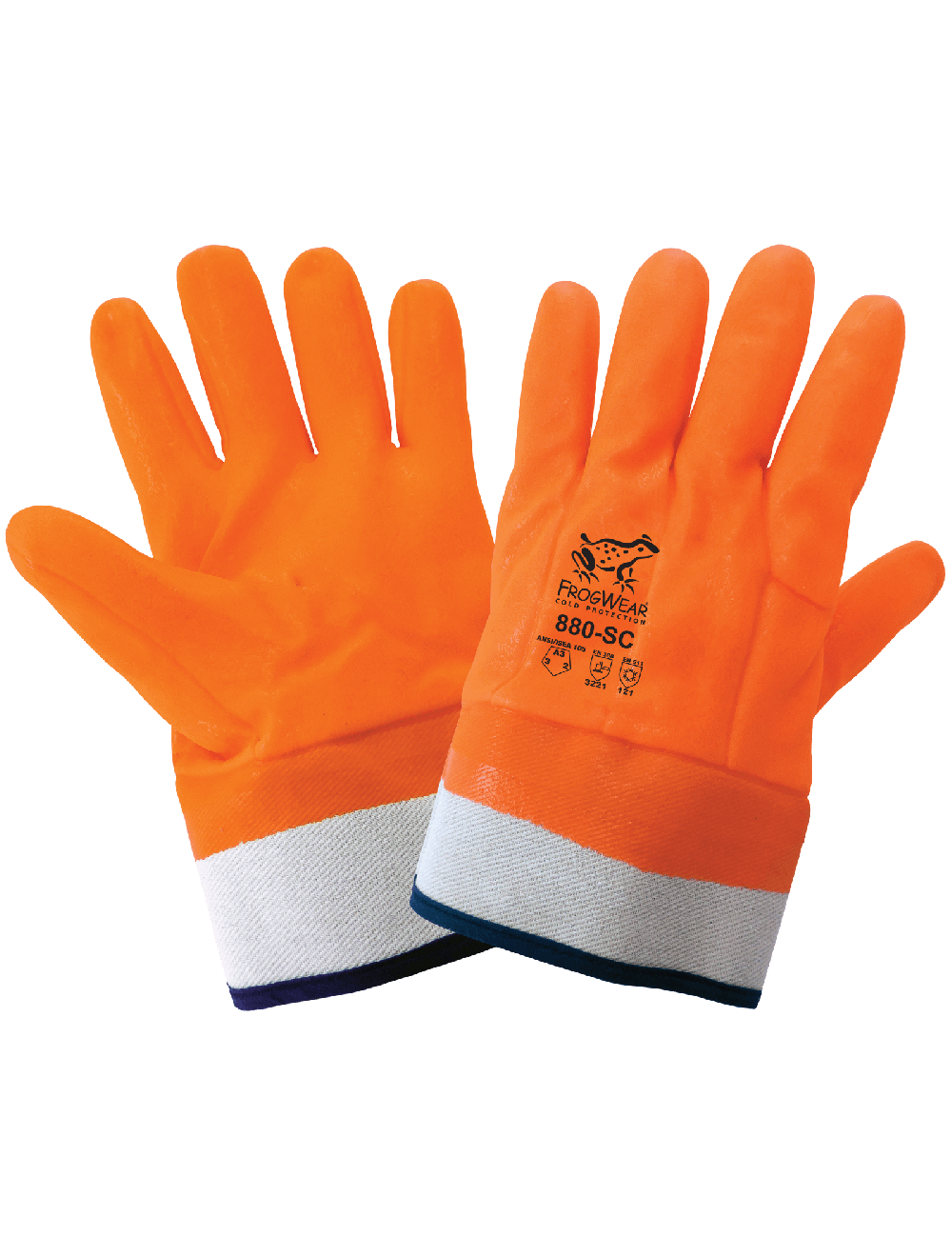 Global Glove and Safety Hand Protection, Eye Protection, Cooling  Protection, Heat Stress, Cut Resistant Protection FrogWear® Cold Protection  High-Visibility Insulated Double-Coated PVC Waterproof Chemical Gloves with  Cut, Abrasion, and Puncture