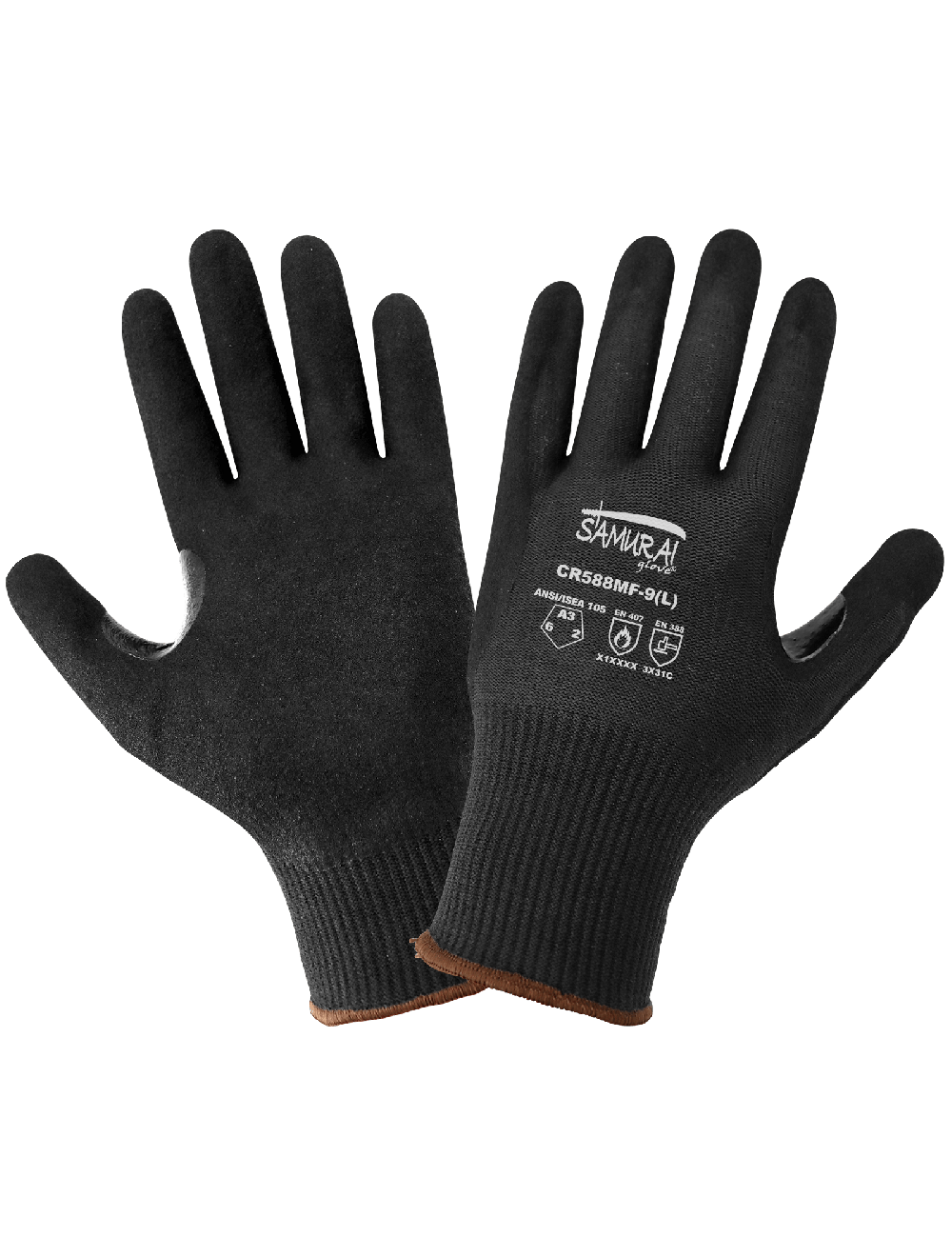 Global Glove and Safety Hand Protection, Eye Protection, Cooling Protection,  Heat Stress, Cut Resistant Protection Samurai Glove® Cut, Abrasion, and  Puncture Resistant Black Aralene Nitrile-Coated Gloves - CR588MF
