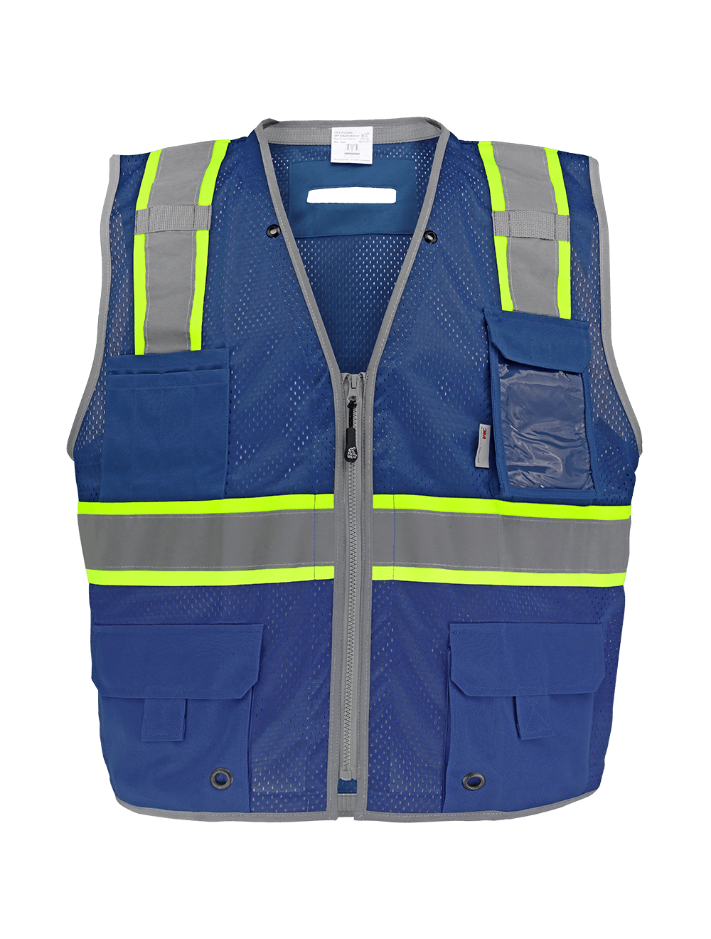Global Glove and Safety Hand Protection, Eye Protection, Cooling  Protection, Heat Stress, Cut Resistant Protection FrogWear® HV Blue  Enhanced Visibility Surveyors Safety Vest - GLO-067B