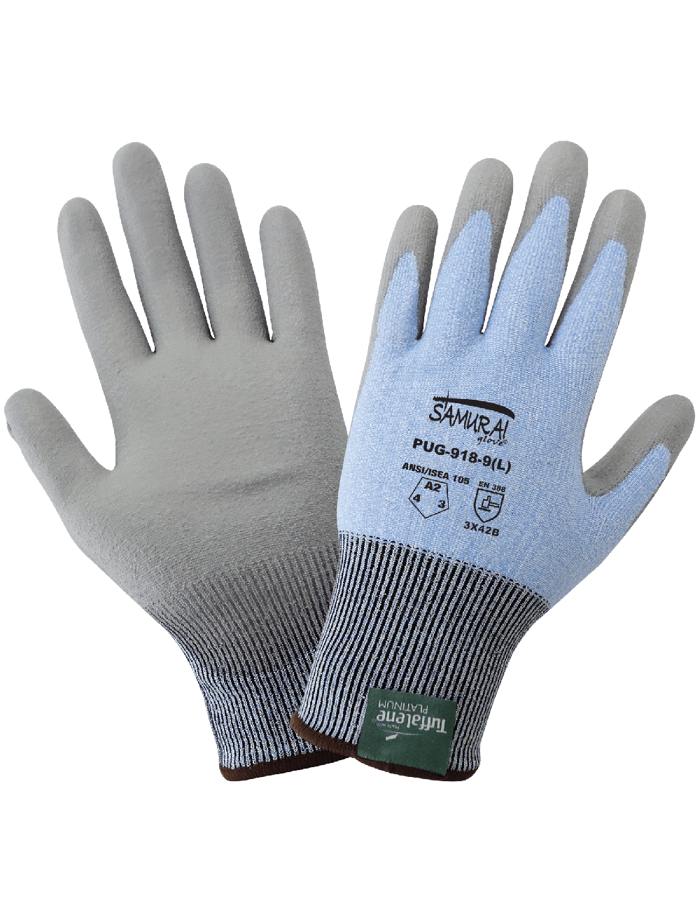 Global Glove PUG-118 Polyurethane Palm Coated 18-Gauge Tuffalene