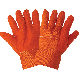 High-Visibility Orange Two-Layer Cotton Hot Mill Gloves - LIMITED STOCK - C26HV