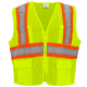 FrogWear® HV High-Visibility Yellow/Green Lightweight Mesh Surveyors Vest - GLO-0035