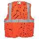 FrogWear® HV High-Visibility Orange Lightweight Mesh Polyester Safety Vest - GLO-006V