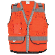 FrogWear® HV Lightweight High-Visibility Orange Mesh and Solid Surveyors Safety Vest - GLO-058