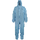 FrogWear™ Premium, Blue, Self-Extinguishing, Anti-Static Disposable Coveralls with Boots and a Hood - NW-COV850FR