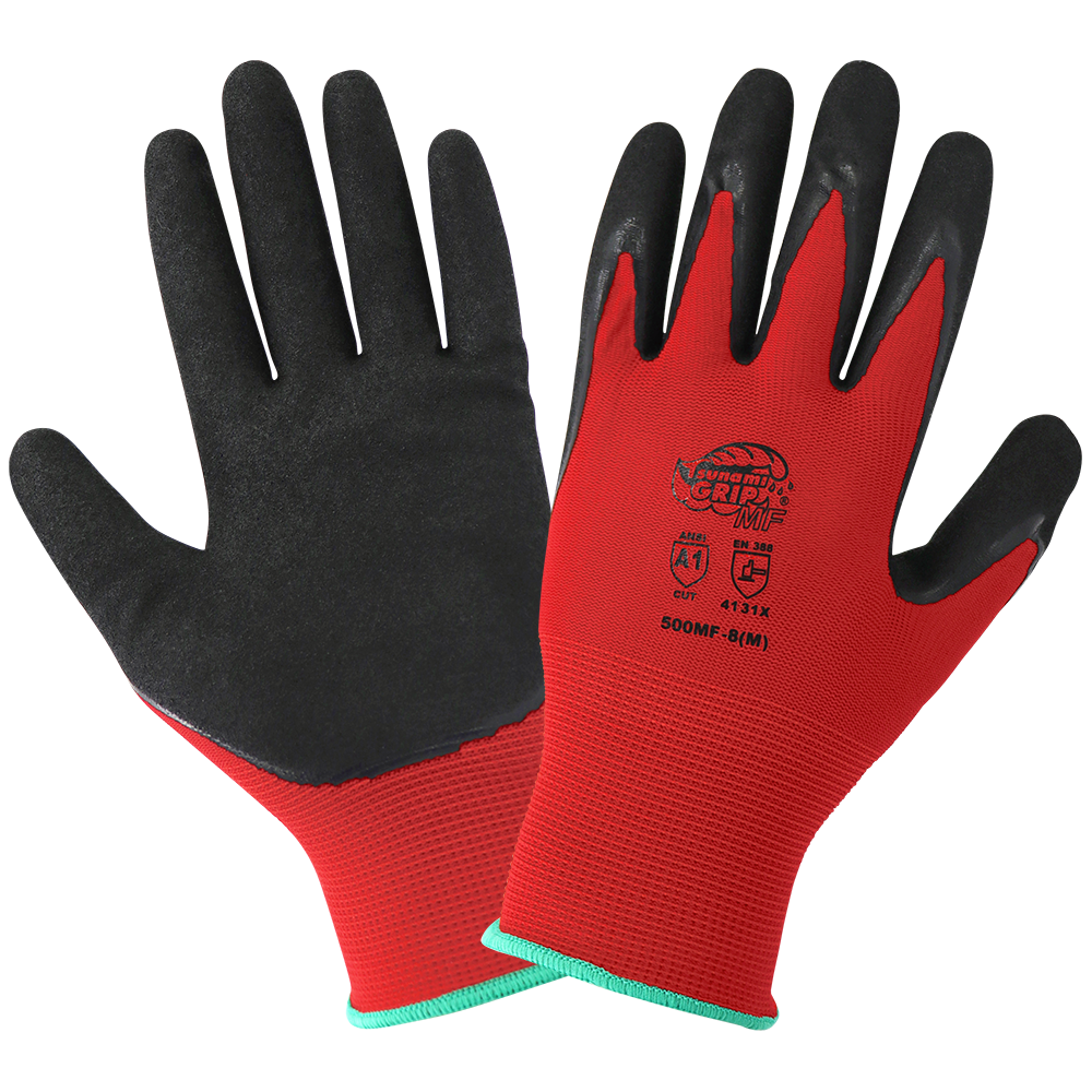 500MF Nitrile Dipped Gloves