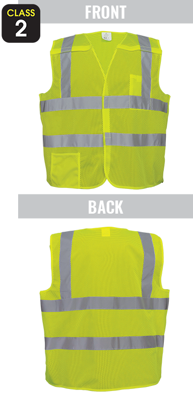 GLO-01BA - FrogWear® HV - High-Visibility Polyester Breakaway Safety Vest